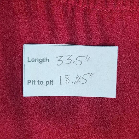 Caramela Red Ruffle Trim Mini Dress Size Small Oversized Red Mini Dress - Picture 10 of 10